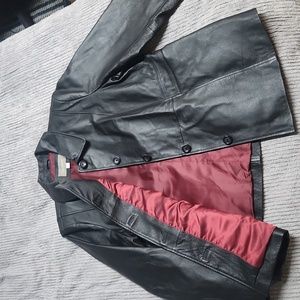 Croft & Barrow women's leather coat